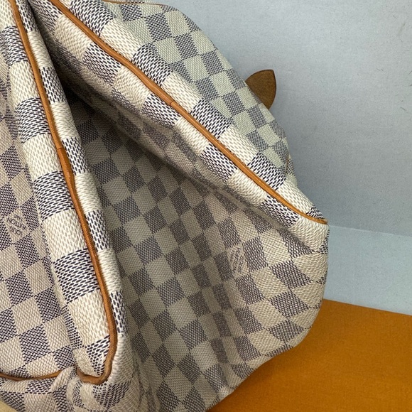 LOUIS VUITTON Damier Azur 30 Canvas Speedy Handbag Made in France. - Picture 12 of 16